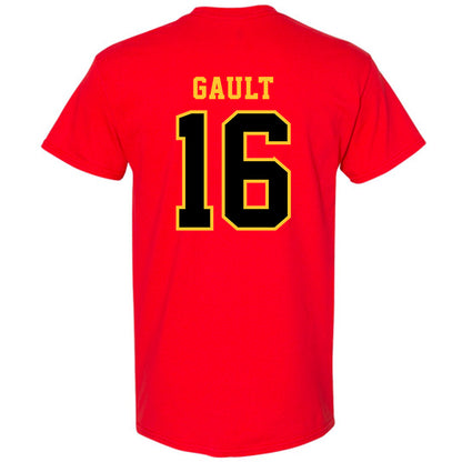 Ferris State - NCAA Men's Ice Hockey : Caiden Gault - Replica Shersey T-Shirt-1