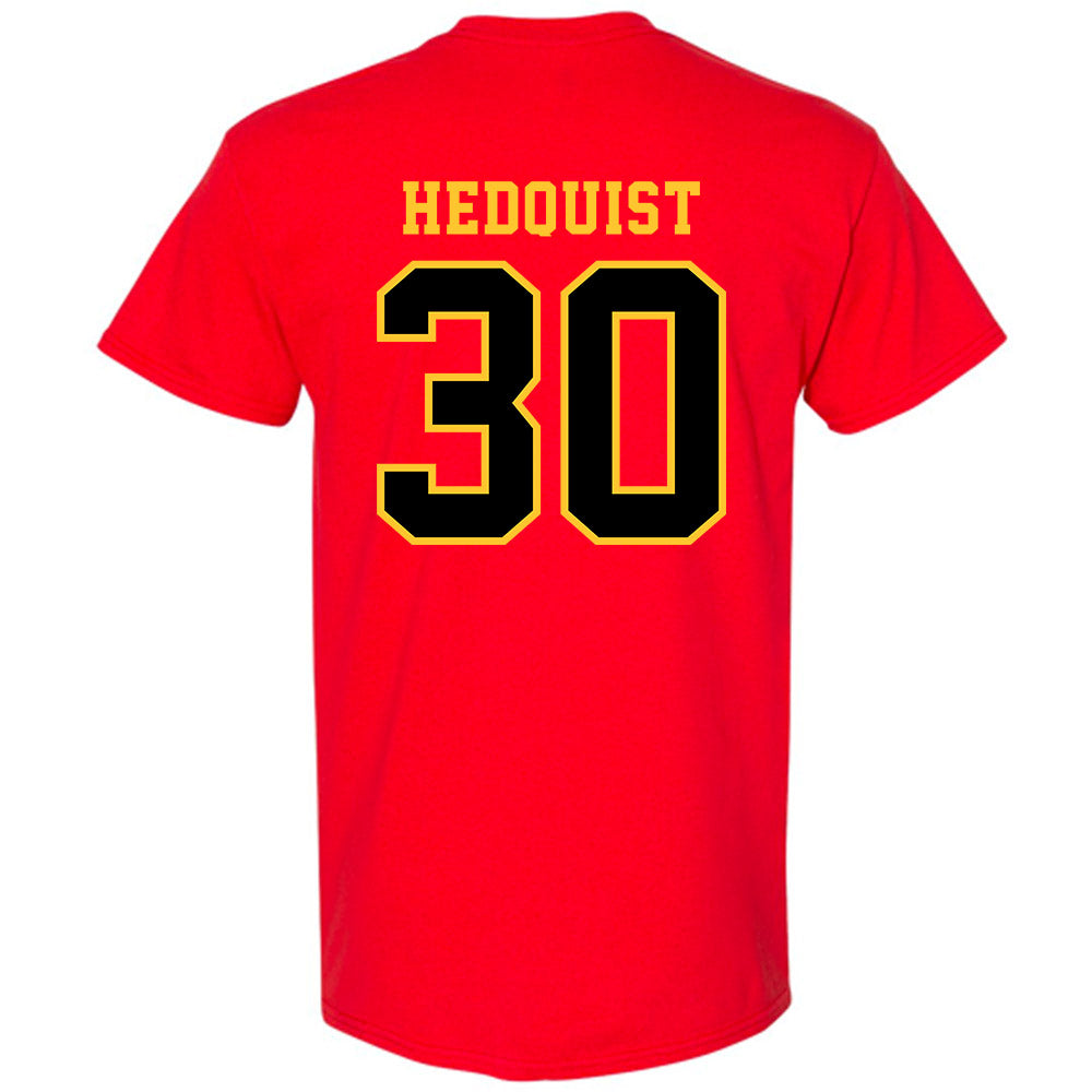 Ferris State - NCAA Men's Ice Hockey : Hobie Hedquist - Replica Shersey T-Shirt-1