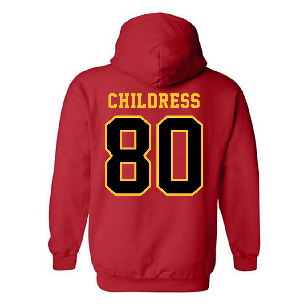Ferris State - NCAA Football : Braeden Childress - Replica Shersey Hooded Sweatshirt-1