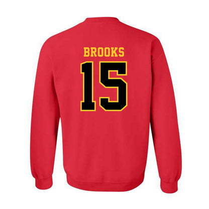 Ferris State - NCAA Men's Basketball : Jorden Brooks - Replica Shersey Crewneck Sweatshirt-1