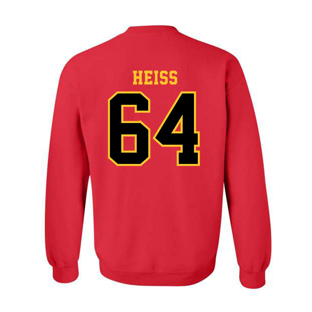 Ferris State - NCAA Football : Cameron Heiss - Replica Shersey Crewneck Sweatshirt-1