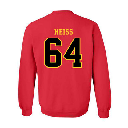 Ferris State - NCAA Football : Cameron Heiss - Replica Shersey Crewneck Sweatshirt-1