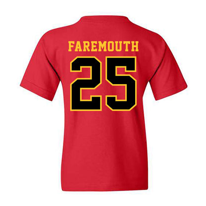Ferris State - NCAA Men's Ice Hockey : Zach Faremouth - Replica Shersey Youth T-Shirt-1