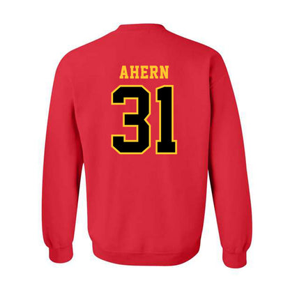 Ferris State - NCAA Football : Ryan Ahern - Replica Shersey Crewneck Sweatshirt-1