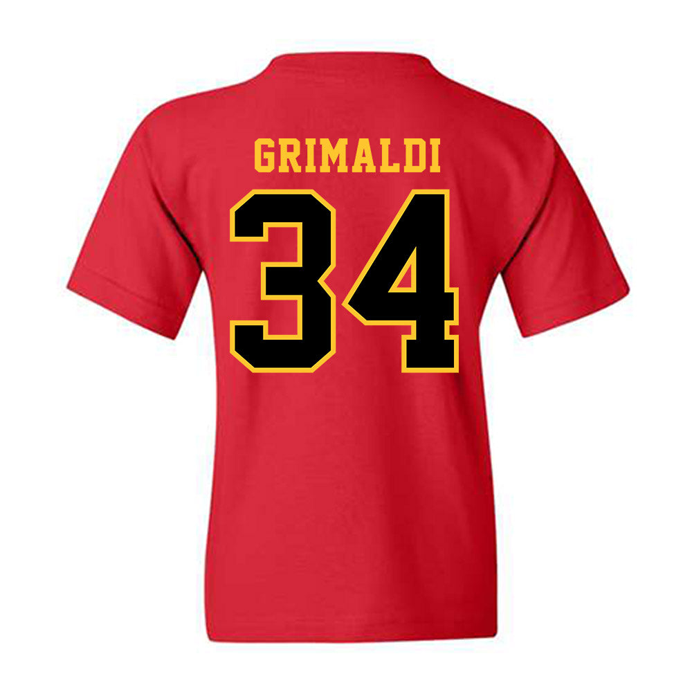 Ferris State - NCAA Men's Ice Hockey : Nick Grimaldi - Replica Shersey Youth T-Shirt-1