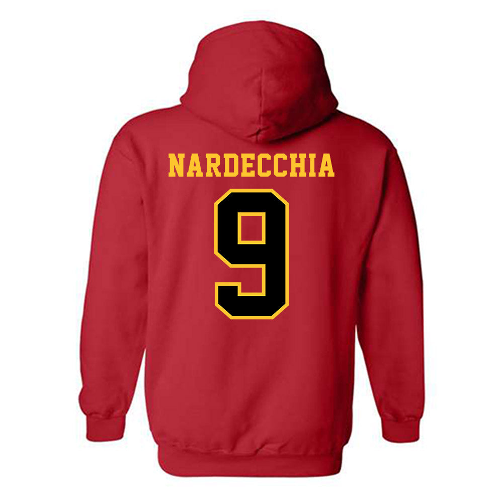 Ferris State - NCAA Men's Ice Hockey : Nick Nardecchia - Replica Shersey Hooded Sweatshirt-1