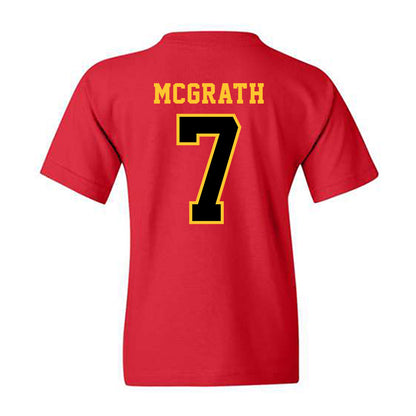 Ferris State - NCAA Men's Ice Hockey : Connor McGrath - Replica Shersey Youth T-Shirt-1