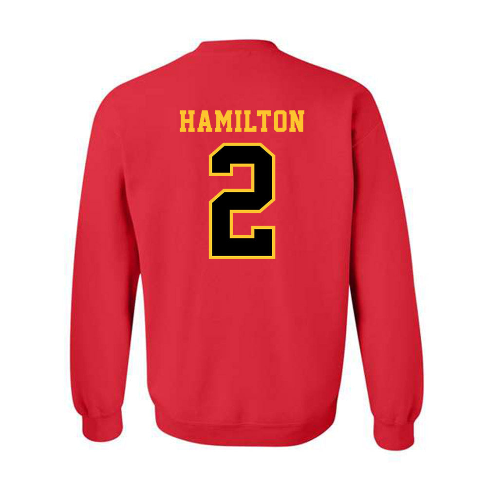 Ferris State - NCAA Men's Basketball : Tyler Hamilton - Replica Shersey Crewneck Sweatshirt-1