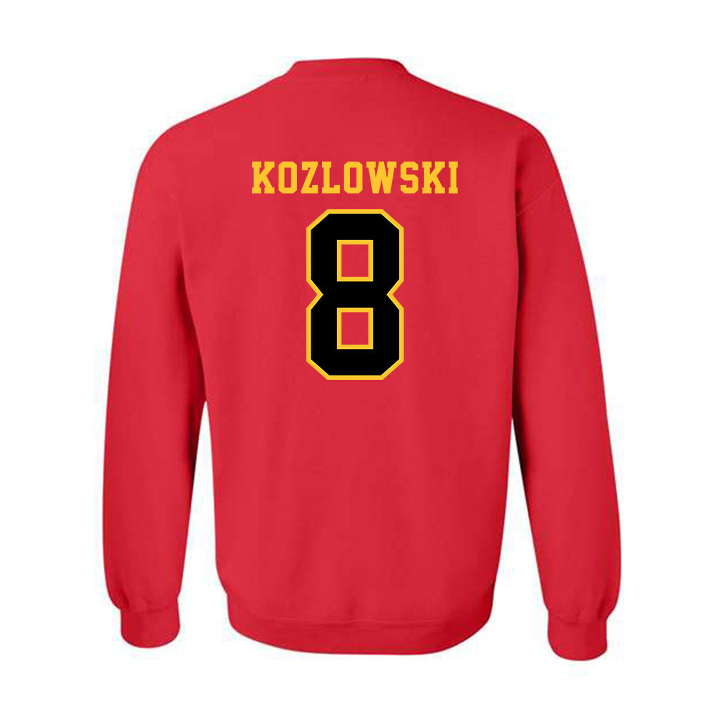 Ferris State - NCAA Softball : Alexis Kozlowski - Replica Shersey Crewneck Sweatshirt-1