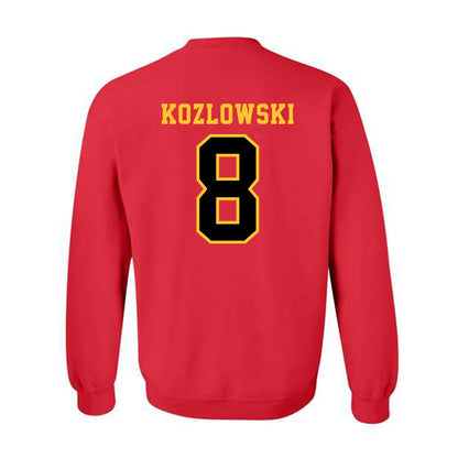 Ferris State - NCAA Softball : Alexis Kozlowski - Replica Shersey Crewneck Sweatshirt-1
