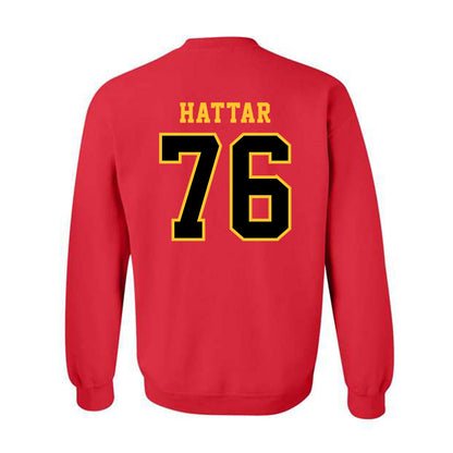 Ferris State - NCAA Football : Lawrence Hattar - Replica Shersey Crewneck Sweatshirt-1