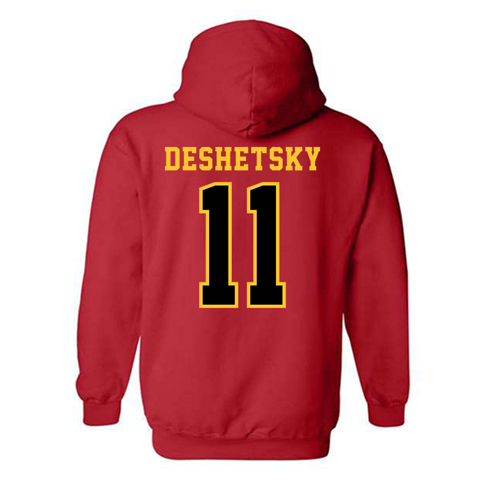 Ferris State - NCAA Women's Volleyball : Alana Deshetsky - Replica Shersey Hooded Sweatshirt-1