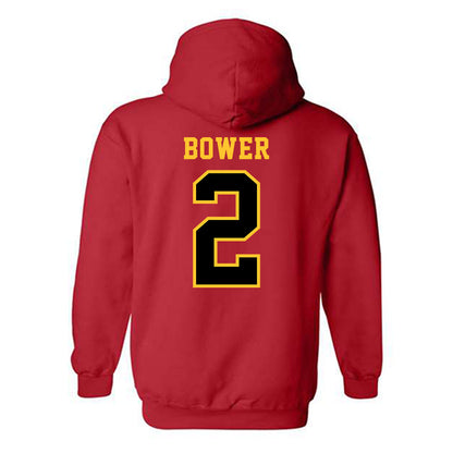 Ferris State - NCAA Football : Wyatt Bower - Replica Shersey Hooded Sweatshirt-1