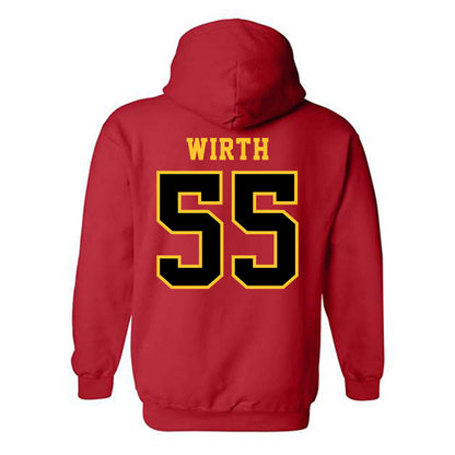Ferris State - NCAA Women's Basketball : Alyssa Wirth - Replica Shersey Hooded Sweatshirt-1