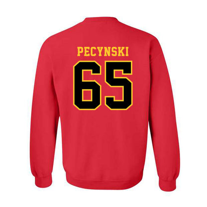 Ferris State - NCAA Football : Cory Pecynski - Replica Shersey Crewneck Sweatshirt-1