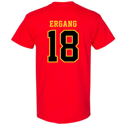 Ferris State - NCAA Men's Ice Hockey : Kaleb Ergang - Replica Shersey T-Shirt-1