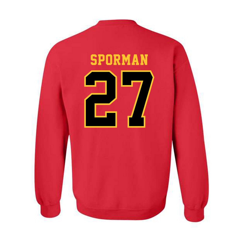 Ferris State - NCAA Football : Ben Sporman - Replica Shersey Crewneck Sweatshirt-1