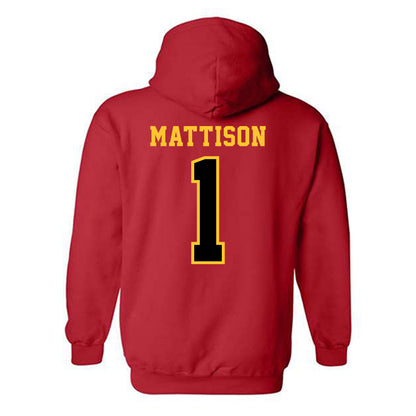 Ferris State - NCAA Football : Gyasi Mattison - Replica Shersey Hooded Sweatshirt-1