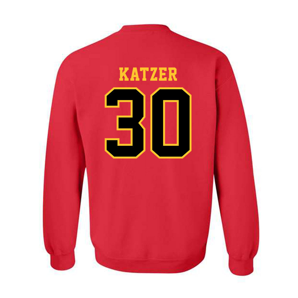 Ferris State - NCAA Football : Kannon Katzer - Replica Shersey Crewneck Sweatshirt-1