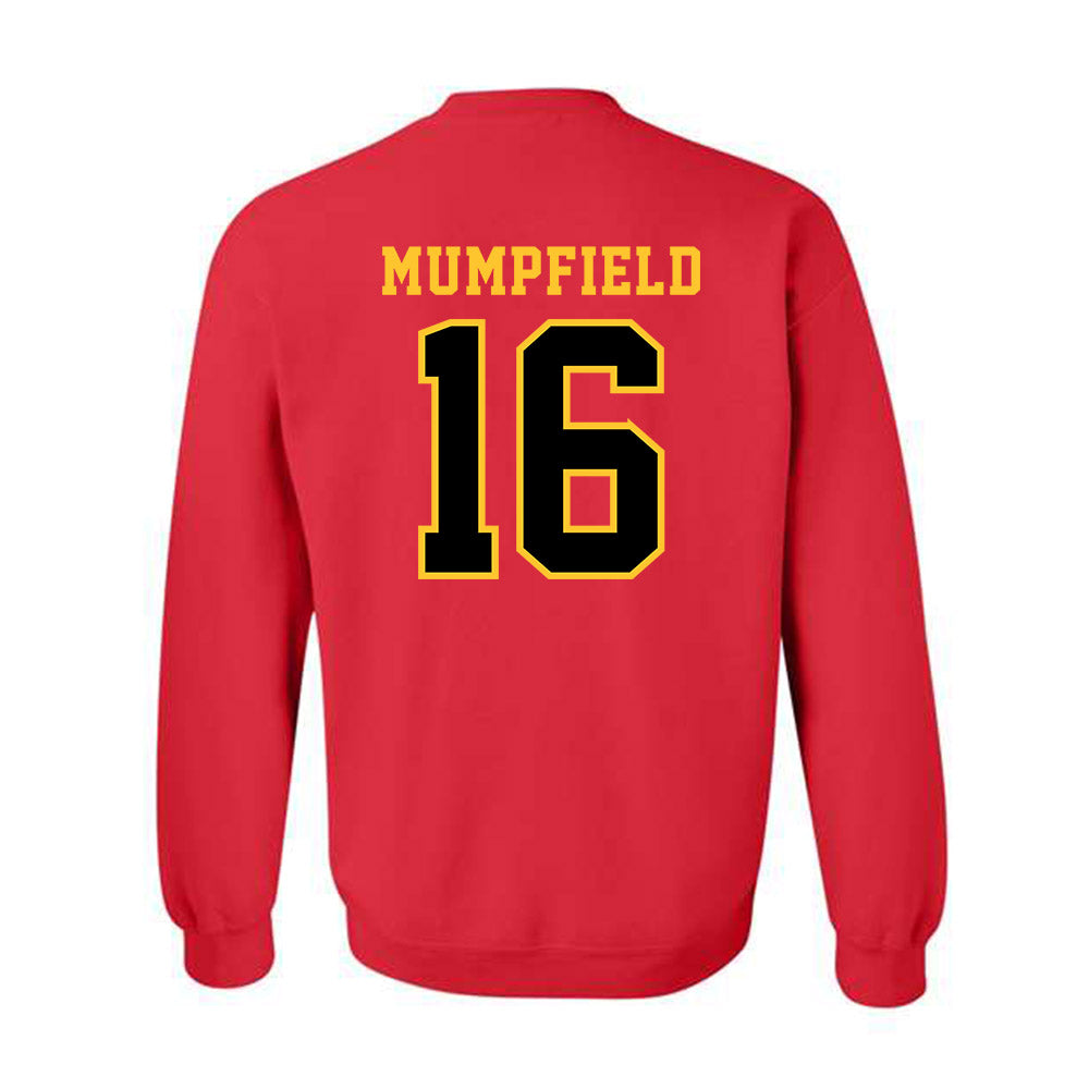 Ferris State - NCAA Football : Leeshaun Mumpfield - Replica Shersey Crewneck Sweatshirt-1