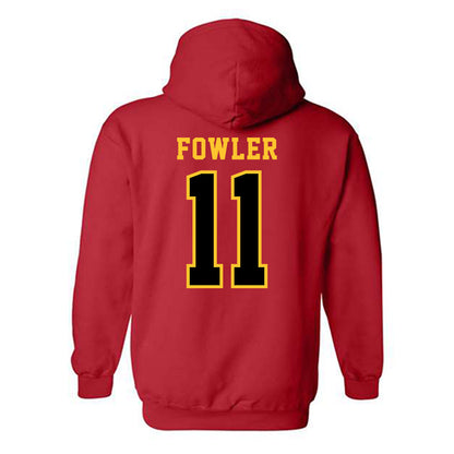 Ferris State - NCAA Football : Tyrone Fowler - Replica Shersey Hooded Sweatshirt-1