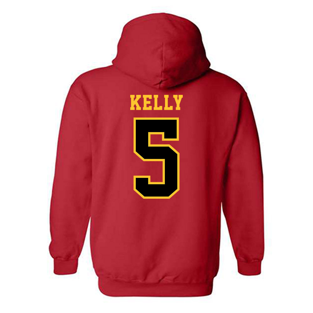 Ferris State - NCAA Women's Volleyball : Dylann Kelly - Replica Shersey Hooded Sweatshirt-1