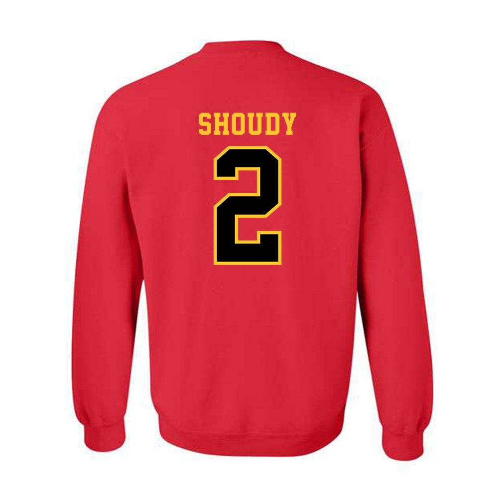 Ferris State - NCAA Men's Ice Hockey : Travis Shoudy - Replica Shersey Crewneck Sweatshirt-1