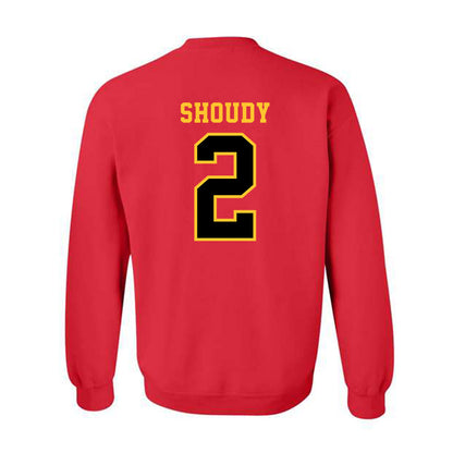 Ferris State - NCAA Men's Ice Hockey : Travis Shoudy - Replica Shersey Crewneck Sweatshirt-1