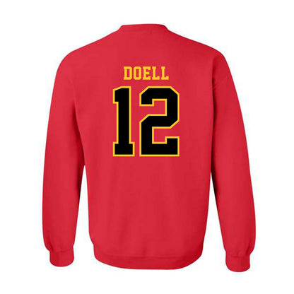 Ferris State - NCAA Men's Ice Hockey : Holden Doell - Replica Shersey Crewneck Sweatshirt-1