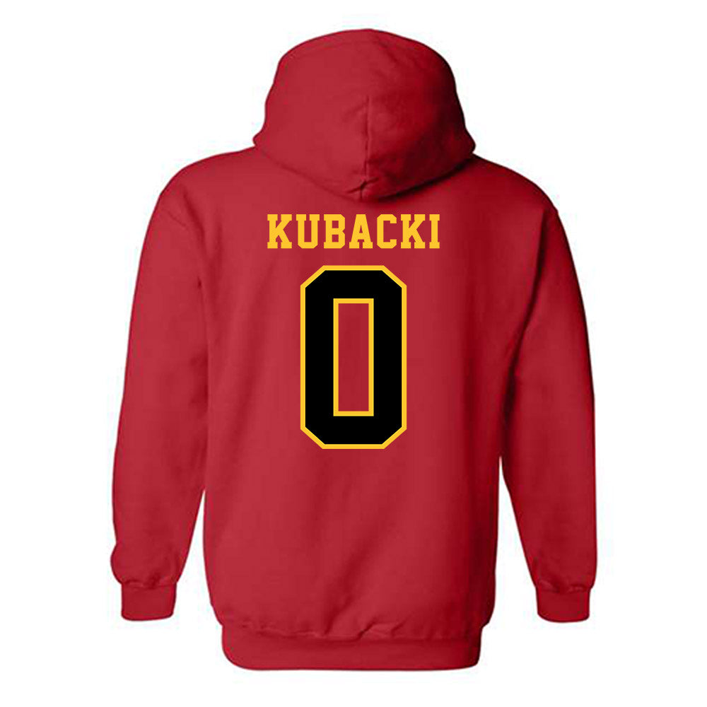 Ferris State - NCAA Women's Soccer : Lauren Kubacki - Replica Shersey Hooded Sweatshirt-1