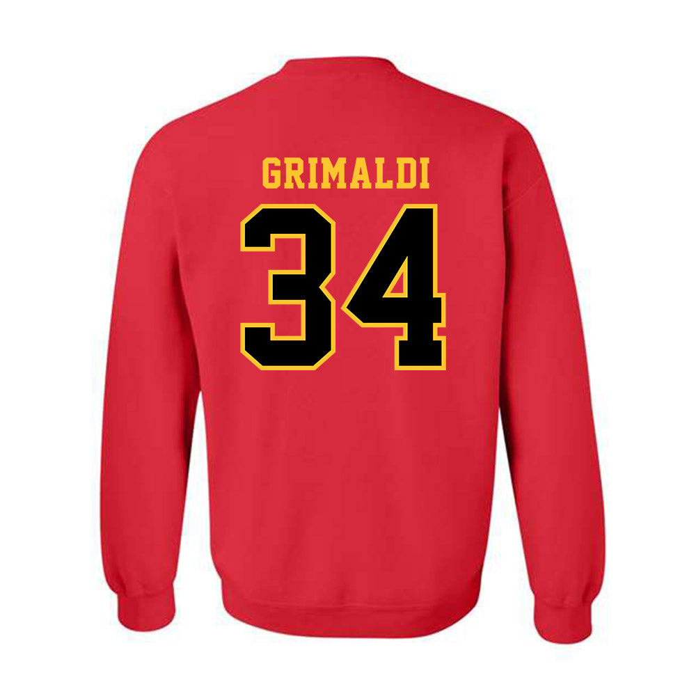 Ferris State - NCAA Men's Ice Hockey : Nick Grimaldi - Replica Shersey Crewneck Sweatshirt-1