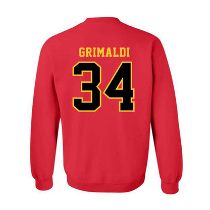 Ferris State - NCAA Men's Ice Hockey : Nick Grimaldi - Replica Shersey Crewneck Sweatshirt-1