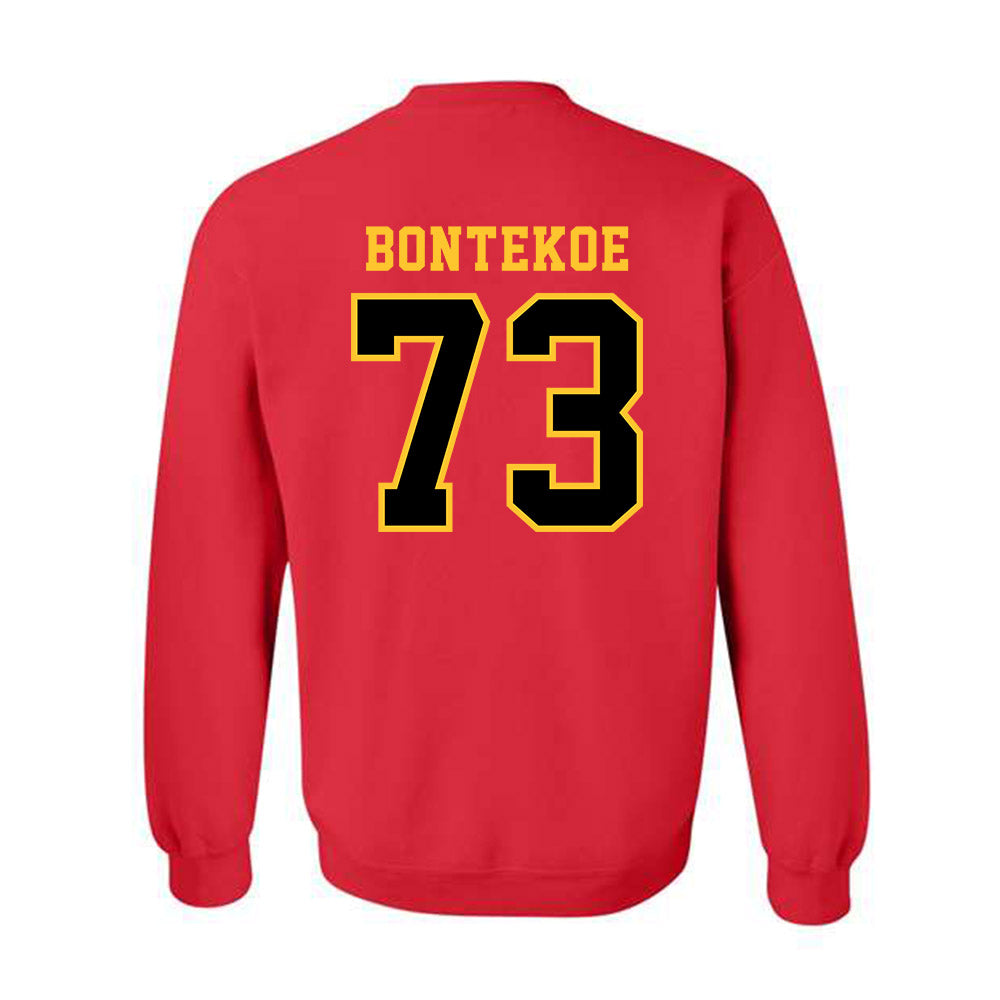 Ferris State - NCAA Football : Mack Bontekoe - Replica Shersey Crewneck Sweatshirt-1