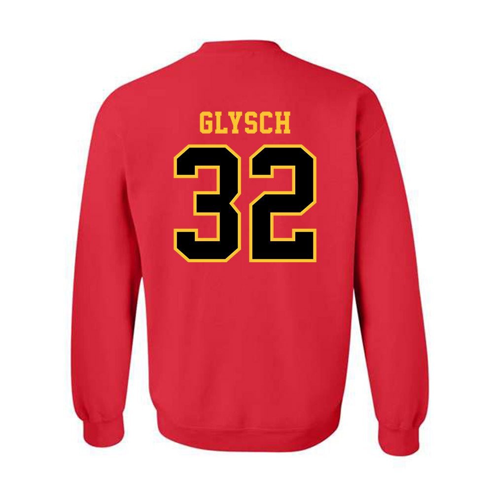 Ferris State - NCAA Women's Basketball : Melena Glysch - Replica Shersey Crewneck Sweatshirt-1