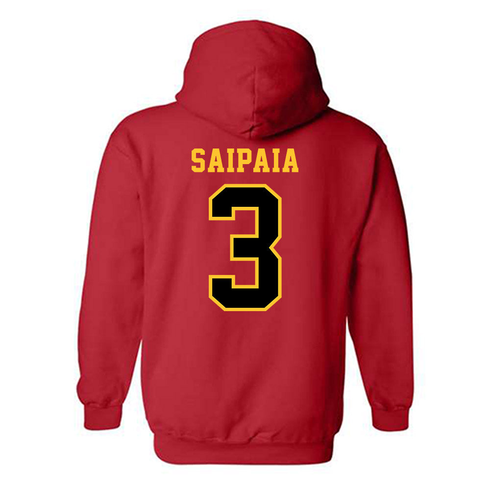 Ferris State - NCAA Football : Blaine Saipaia - Replica Shersey Hooded Sweatshirt-1