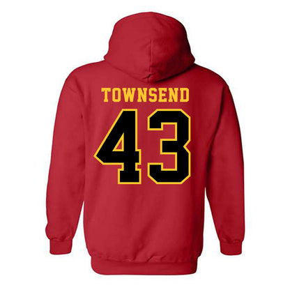 Ferris State - NCAA Football : Razah Townsend - Replica Shersey Hooded Sweatshirt-1
