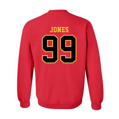 Ferris State - NCAA Football : markee jones - Replica Shersey Crewneck Sweatshirt-1