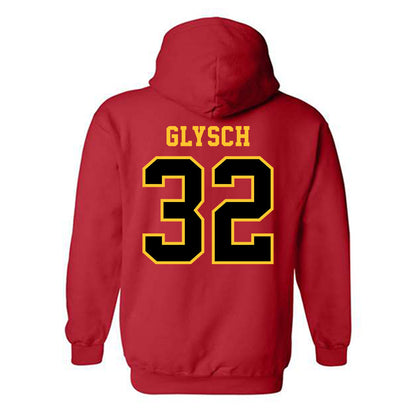 Ferris State - NCAA Women's Basketball : Melena Glysch - Replica Shersey Hooded Sweatshirt-1