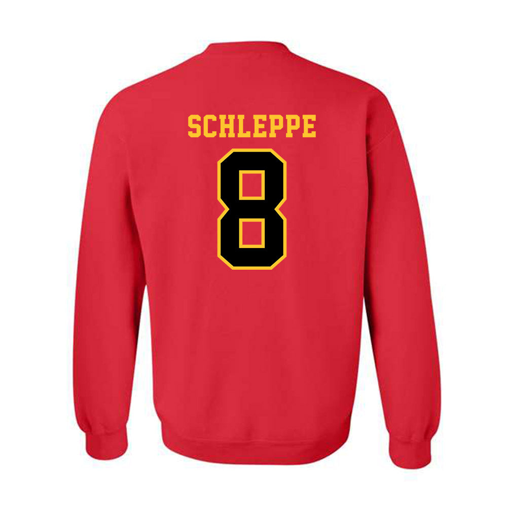 Ferris State - NCAA Men's Ice Hockey : Tyler Schleppe - Replica Shersey Crewneck Sweatshirt-1