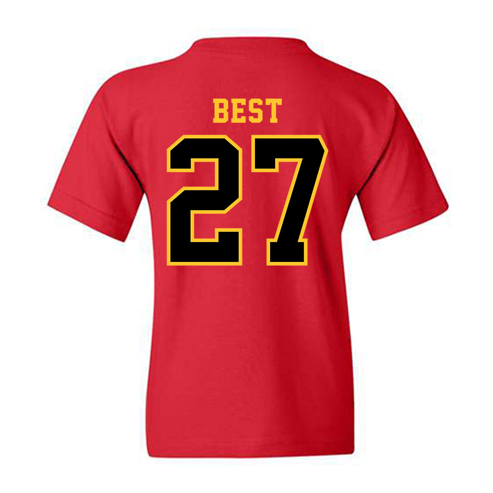 Ferris State - NCAA Men's Ice Hockey : Gavin Best - Replica Shersey Youth T-Shirt-1