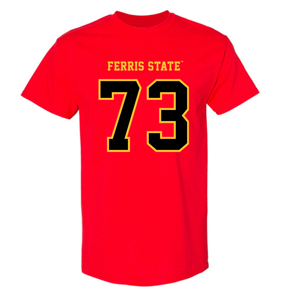 Ferris State - NCAA Football : Mack Bontekoe - Replica Shersey T-Shirt-0