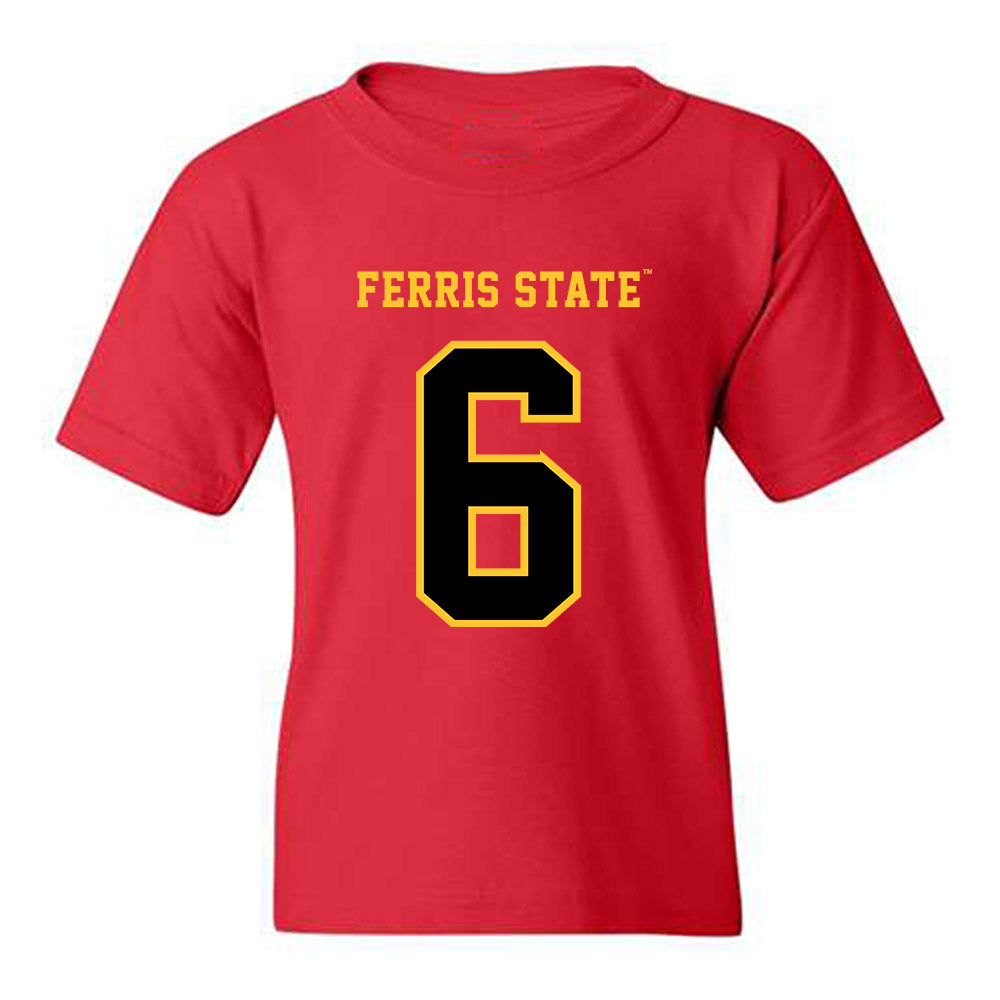 Ferris State - NCAA Women's Soccer : Haley Buckman - Replica Shersey Youth T-Shirt-0