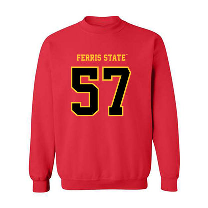 Ferris State - NCAA Football : Jaylen Washington - Replica Shersey Crewneck Sweatshirt-0