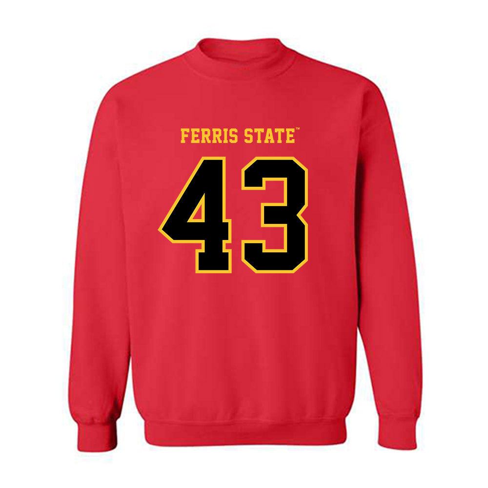 Ferris State - NCAA Football : Razah Townsend - Replica Shersey Crewneck Sweatshirt-0