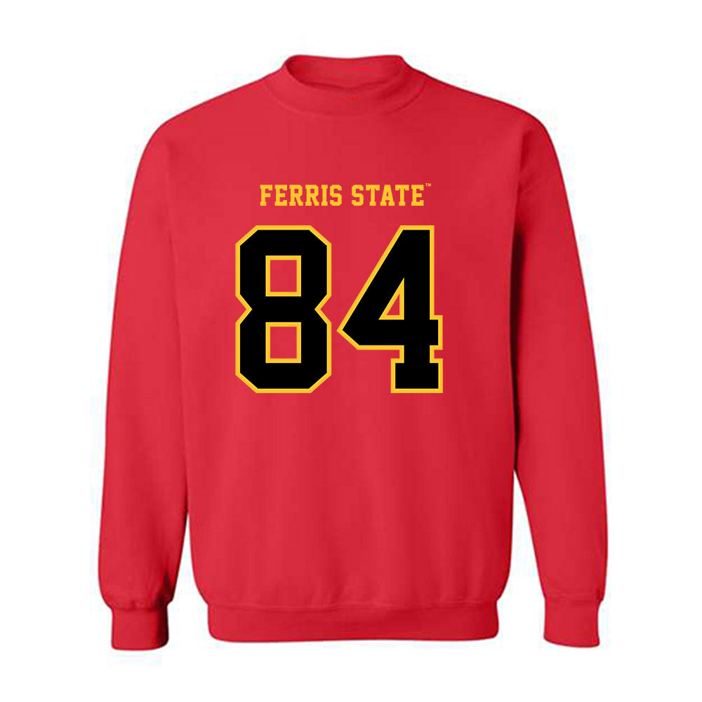 Ferris State - NCAA Football : Mason Dykstra - Replica Shersey Crewneck Sweatshirt-0