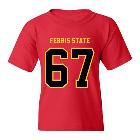 Ferris State - NCAA Football : Avery Pavlak - Replica Shersey Youth T-Shirt-0