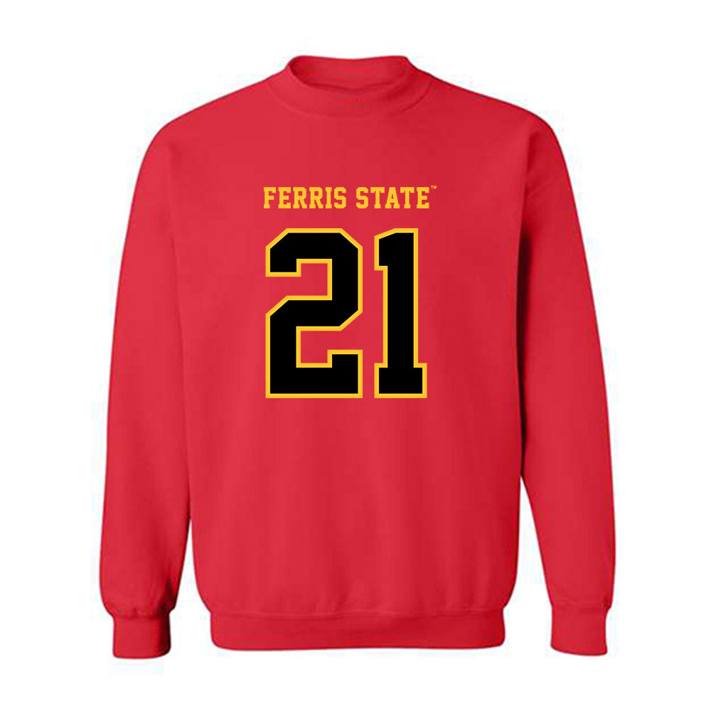 Ferris State - NCAA Football : Jaylen Vinton - Replica Shersey Crewneck Sweatshirt-0