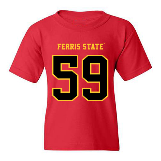 Ferris State - NCAA Football : Isiah Copeland - Replica Shersey Youth T-Shirt-0