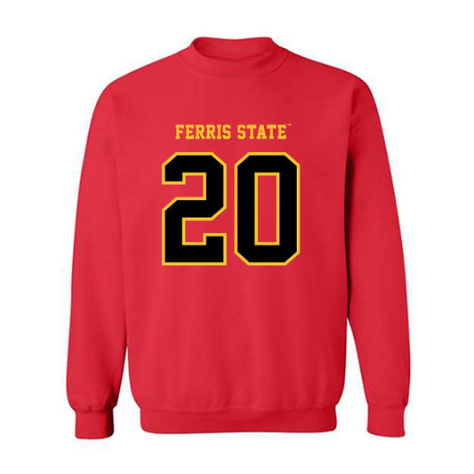 Ferris State - NCAA Football : James Coby - Replica Shersey Crewneck Sweatshirt-0