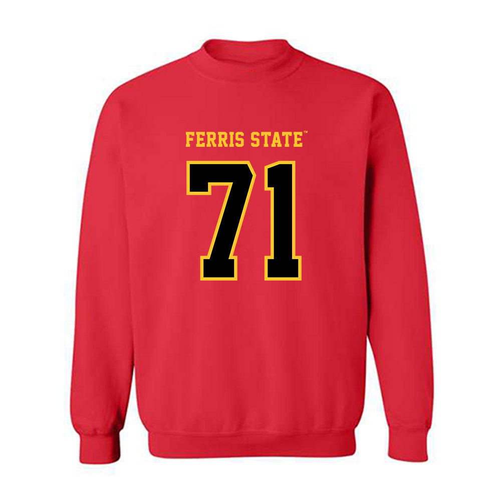 Ferris State - NCAA Football : Matthew Misch - Replica Shersey Crewneck Sweatshirt-0